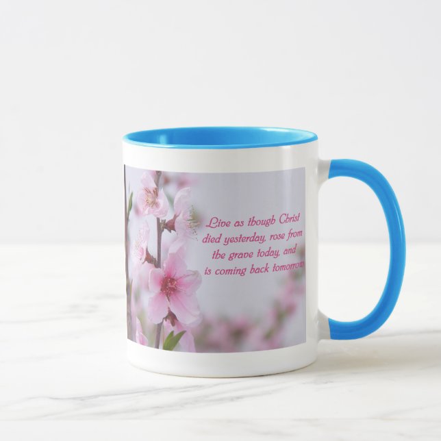Christliche Sprichwort-Tasse Tasse (Rechts)