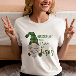Christliche St. Patrick's Niedlich Gnome Women's W T-Shirt