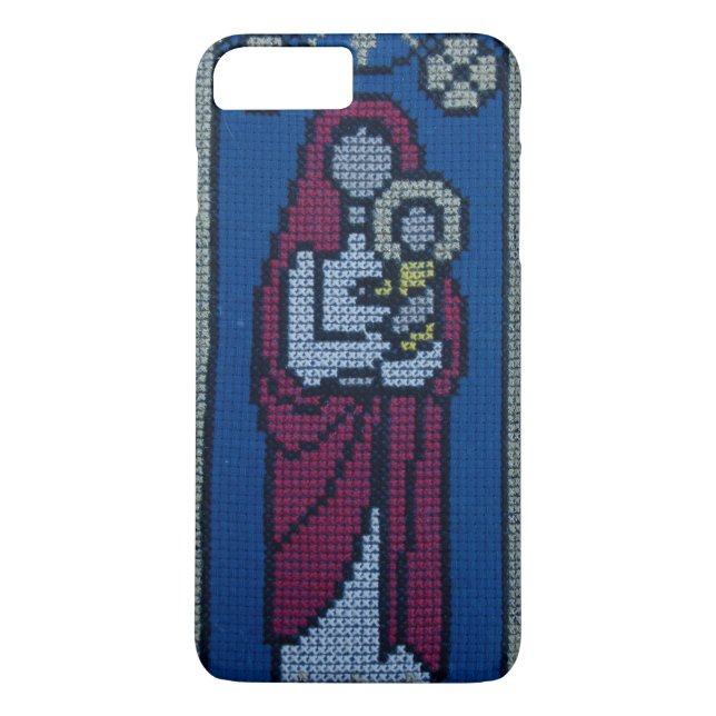 Christliche Stickerei Case-Mate iPhone Hülle (Rückseite)