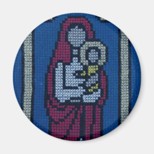 Christliche Stickerei Magnet