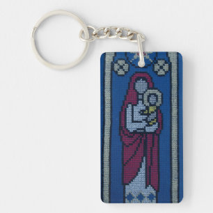 Christliche Stickerei Schlüsselanhänger