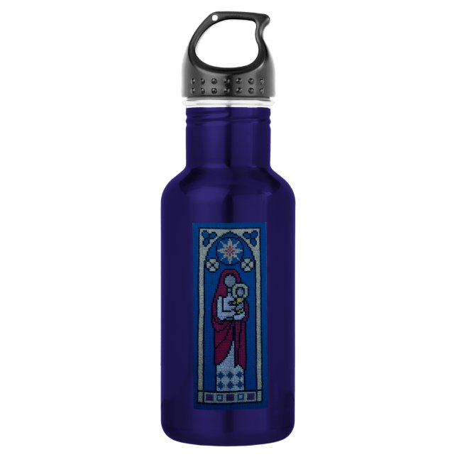 Christliche Stickerei Trinkflasche (Vorderseite)