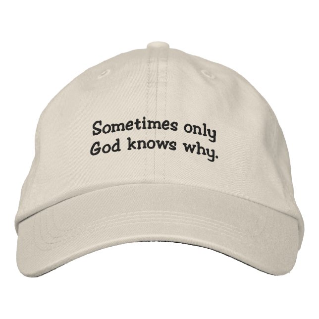 Christliche StickHat Bestickte Baseballkappe (Vorderseite)