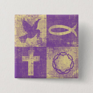 Christliche Symbole Button