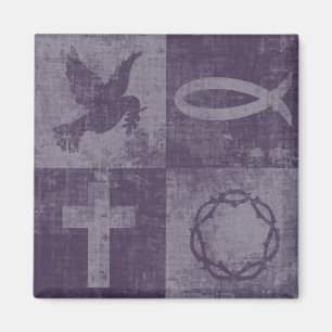 Christliche Symbole Magnet