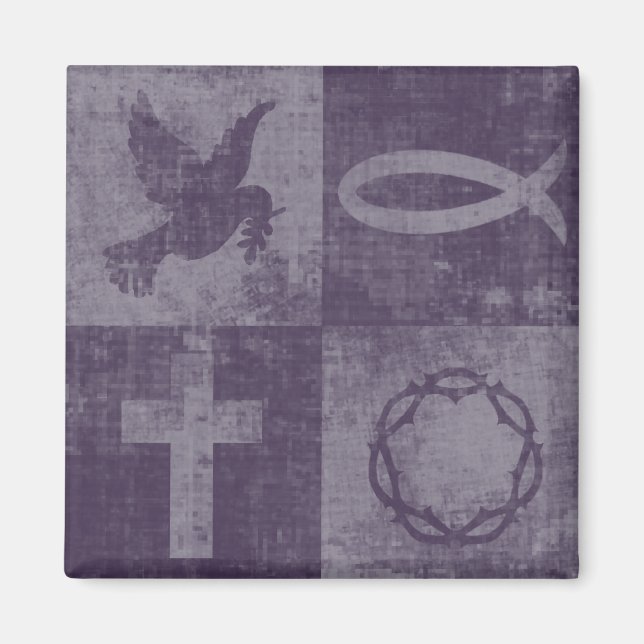 Christliche Symbole Magnet (Vorne)