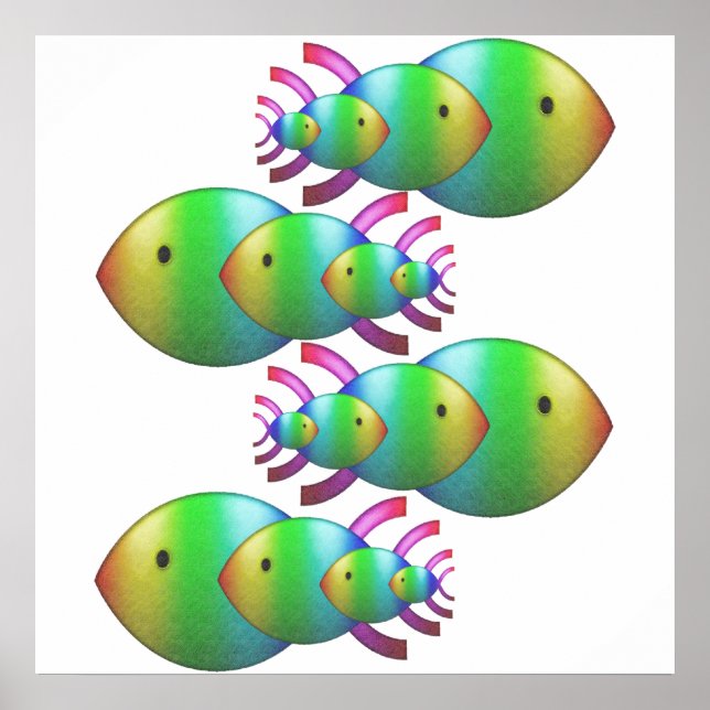 Christliche Symbolfamilien Poster (Vorne)