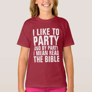 Christliche T - Shirt, MIT DEM PARTY, GEMEIN LESE T-Shirt