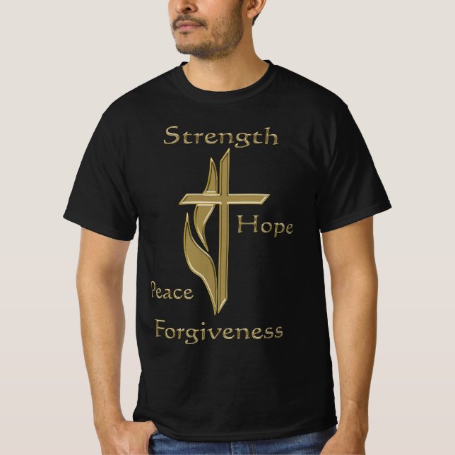 Christliche T - Shirt überqueren (Vorderseite)