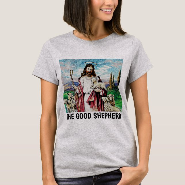 CHRISTLICHE T-SHIRTS JESUS DIE GUTEN SHEPHERHERHER (Vorderseite)