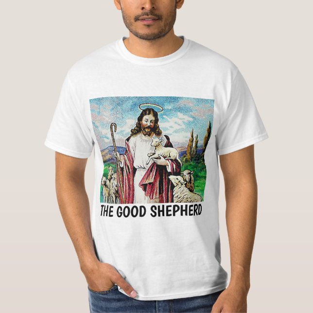 CHRISTLICHE T-SHIRTS JESUS DIE GUTEN SHEPHERHERHER (Vorderseite)