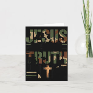 Christliche Tarnung Jesus Weg Wahrheit Leben Camo Karte