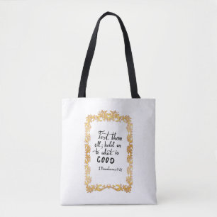 Christliche Tasche mit Bibelverse