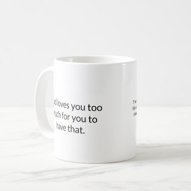 Christliche Tasse (Vorderseite Links)