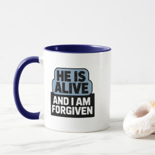Christliche Tasse, DIE ER LEBT Tasse