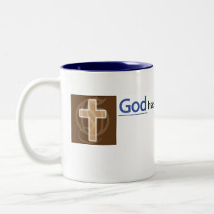 Christliche Tasse: Freund-Antrag Zweifarbige Tasse