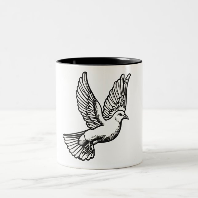 Christliche Taube Kaffeetasse (Mittel)