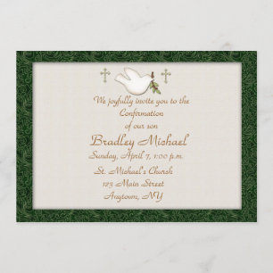 Christliche Tauben-Einladung Einladung