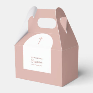Christliche Taufe Christening Girl Pink Arch Geschenkschachtel