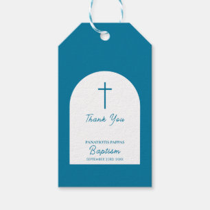 Christliche Taufe Taufjunge Blaue Arch Geschenkanhänger