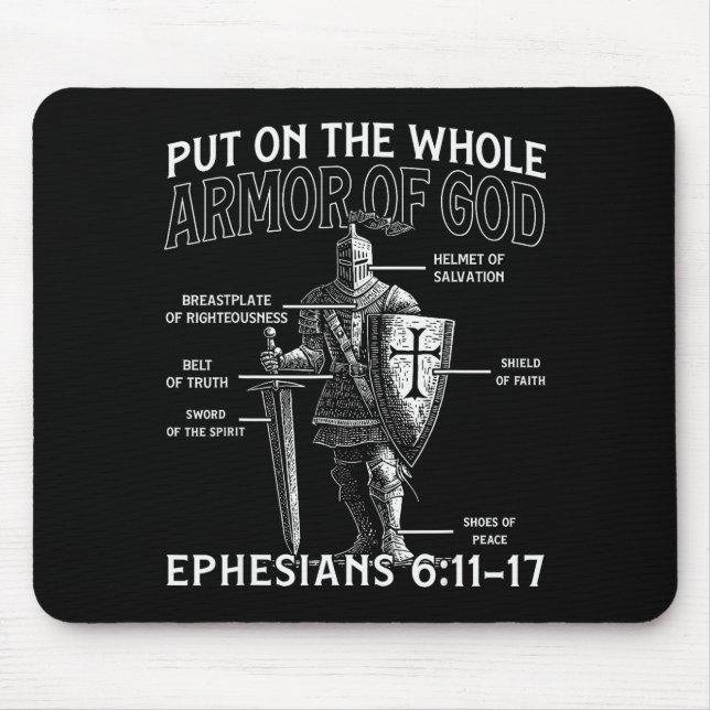 Christliche Tempelritter Mittelalterliche Ritterrü Mousepad (Vorne)