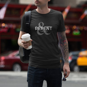 Christliche Typografie rückgängig machen und zurüc T-Shirt