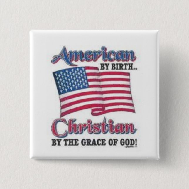 christliche USA Button (Vorderseite)
