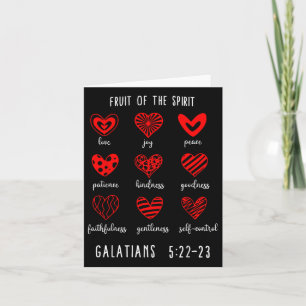 Christliche Valentine Frucht der Geistbibel Ver Karte