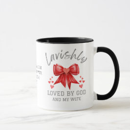 Christliche Valentine LAVISHLY LOVED Coquette Bow Tasse