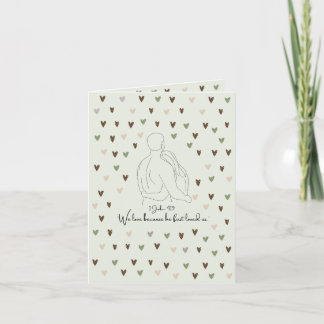 Christliche Valentinskarte Feiertagskarte