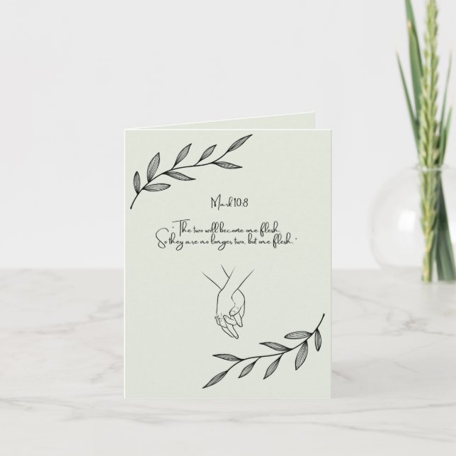 Christliche Valentintagskarte Feiertagskarte (Vorderseite)