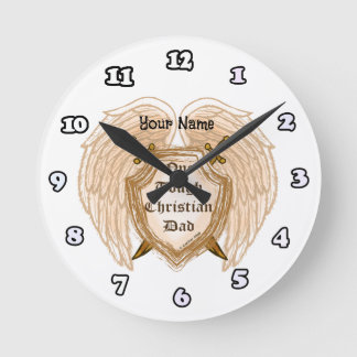 Christliche Vater-Uhr Runde Wanduhr