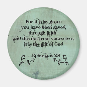 Christliche Verse Ephesianer 2:8 Magnet