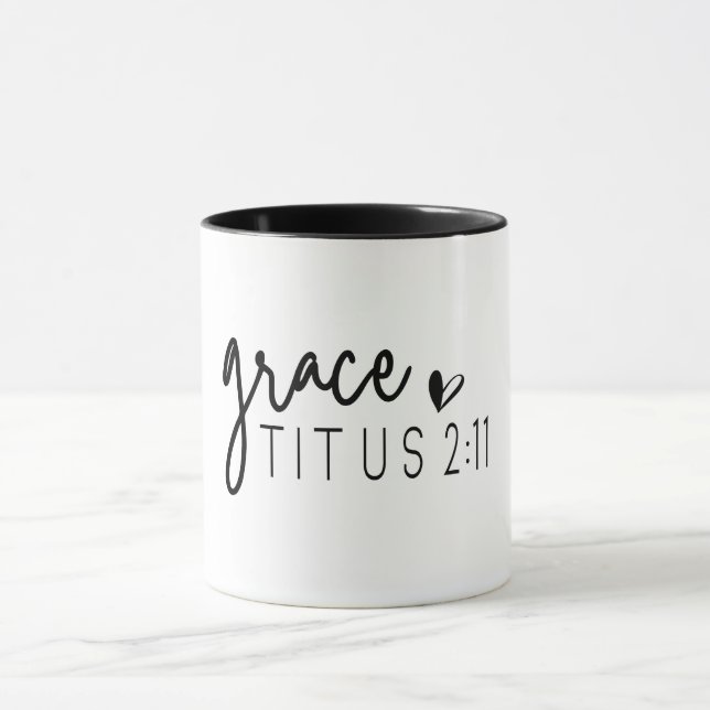 Christliche Verse/Grace Titus 2:11 Tasse (Zentrum)