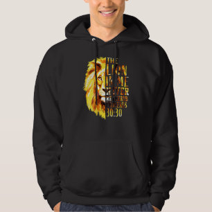 Christliche Verse Männer Vater Löwe von Juda Back Hoodie