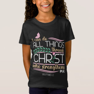 Christliche Verse Philippinen 4:13 T-Shirt