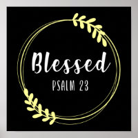 Christliche Verse Selig Psalm 23