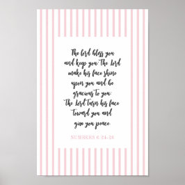 Christliche Wand Art Deco Rosa Girl Room Poster