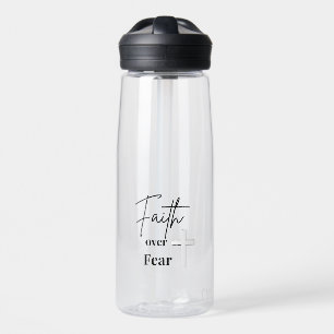 Christliche Wasserflasche 'Faith Over Fear' Trinkflasche