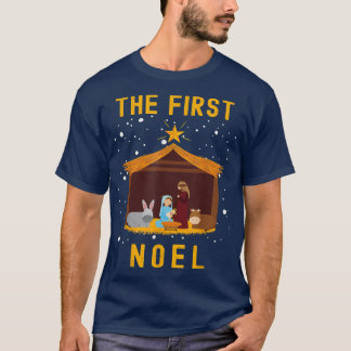 Christliche Weihnachten Das erste Weihnachten feie T-Shirt