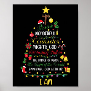 Christliche Weihnachten Jesus Bibel Namen Weihnach Poster