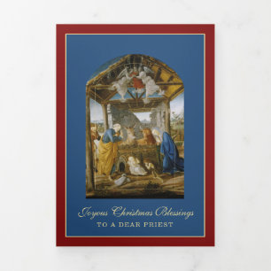 Christliche Weihnachten Jesus Jungfrau Mary St Jos Dreifach Gefaltete Urlaubskarte