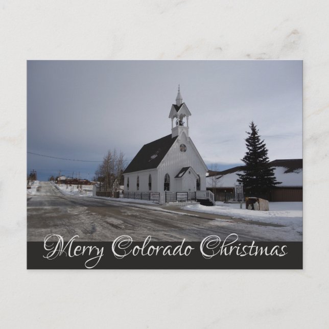 Christliche Weihnachten "Merry Colorado Christmas" Postkarte (Vorderseite)