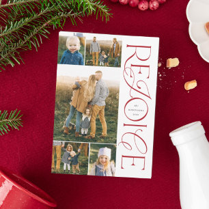 Christliche Weihnachts-Fotokarten Freude Feiertagskarte
