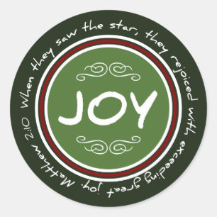 Christliche Weihnachts-Joy Bible Verse Stickers