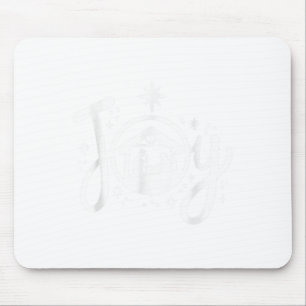 Christliche Weihnachtsfreude Jesus Krippe Der Glau Mousepad
