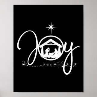 Christliche Weihnachtsfreude Jesus Krippe Der Glau Poster