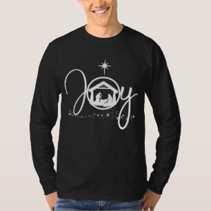 Christliche Weihnachtsfreude Jesus Krippe Der Glau T-Shirt