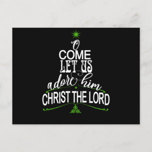 Christliche Weihnachtsgeschenke für Damen und Herr Postkarte