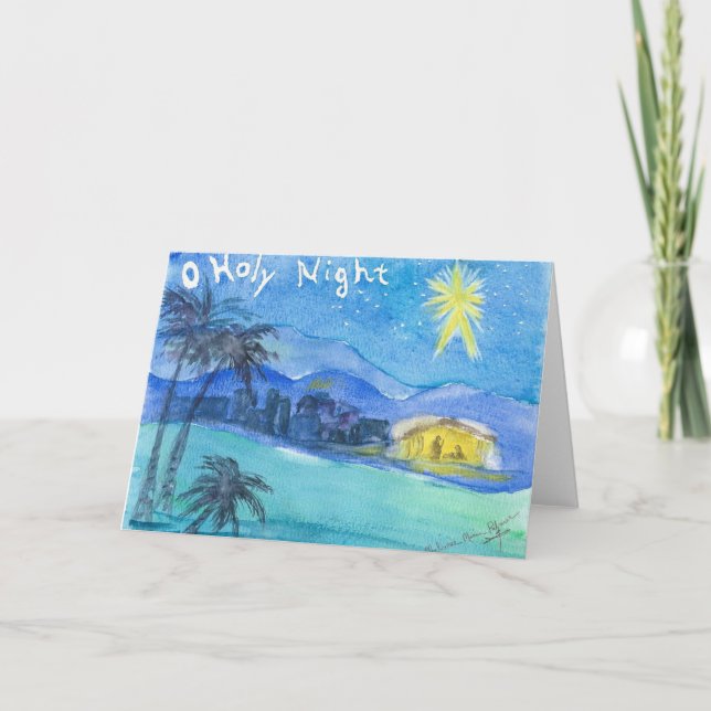 Christliche Weihnachtskarte Bethlehem Karte (Vorderseite)